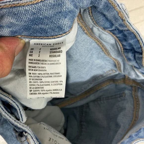 Confort Stretch Waist Band american eagle Ankle jeans Size 2 - Picture 6 of 7